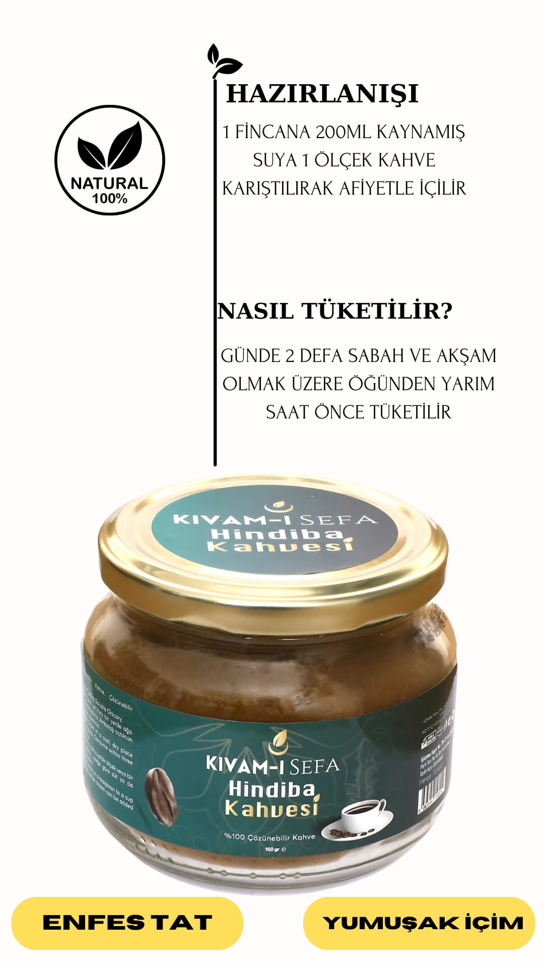 Kivam-ı Sefa Hindiba Kahvesi, doğal ve sağlıklı içecek